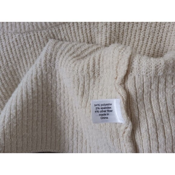 Lane Bryant Sweater Pullover Knit Long Sleeve Scoop Neck Beige Plus Size 18/20 - Picture 4 of 7